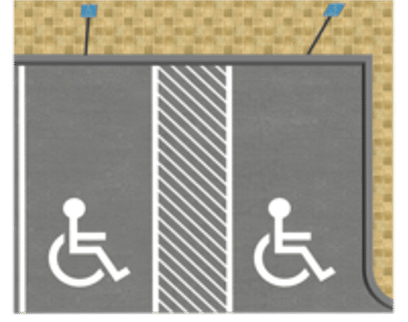 Picture of accessible parking bays