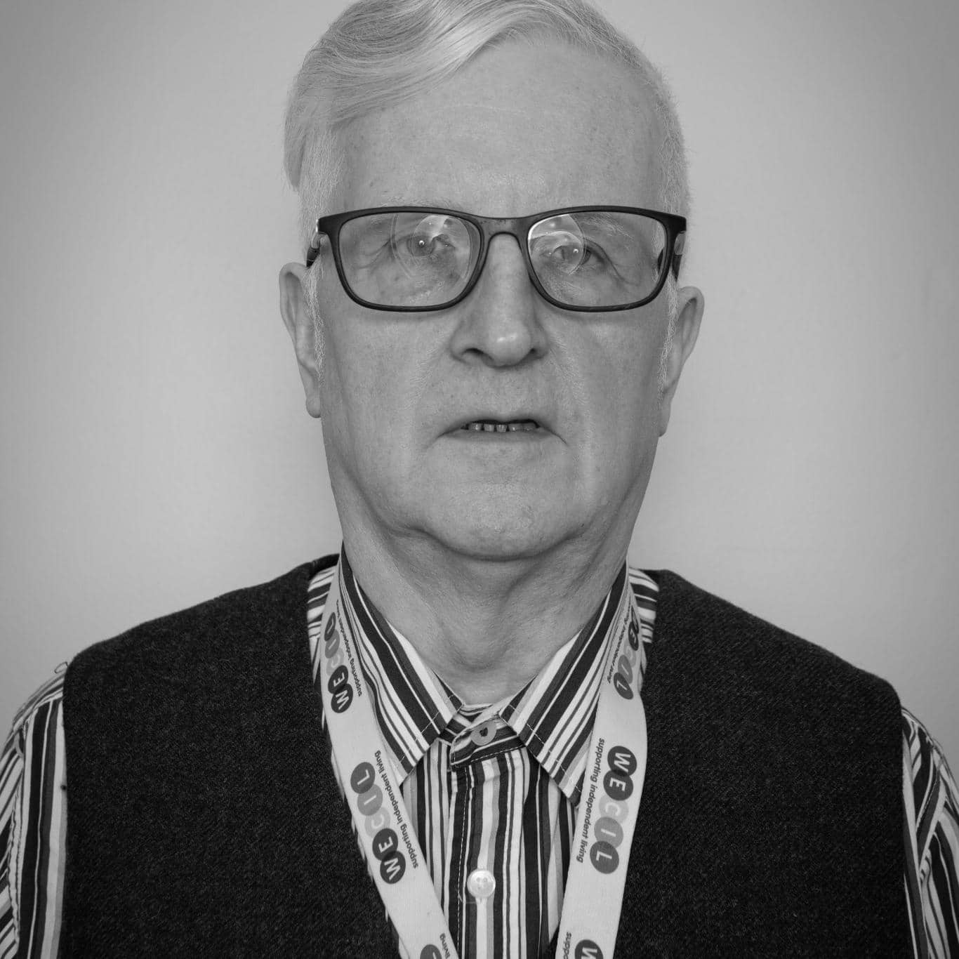 Black and white headshot of Mike Harris